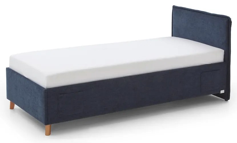 Letto da bambini blu scuro imbottito rete non inclusa 90x200 cm Fun – Meise Möbel