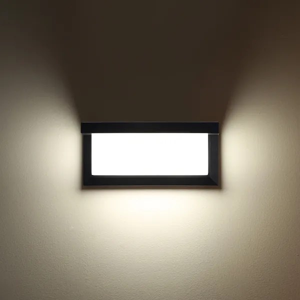 Brilagi - LED RGBW Applique da esterno BRICKY 1xE27/9W/230V nero IP54