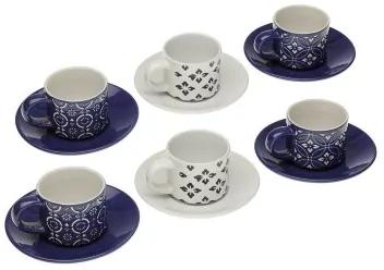 Set di Tazze da Caffè Versa Regina Ceramica (6 Pezzi)