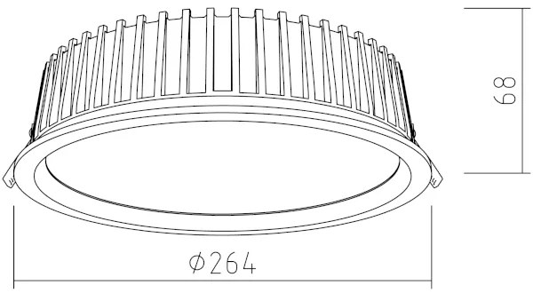 APLED - Lampada LED RONDO WOODLINE LED/18W/230V 4000K diametro 26 cm cenere legno solido