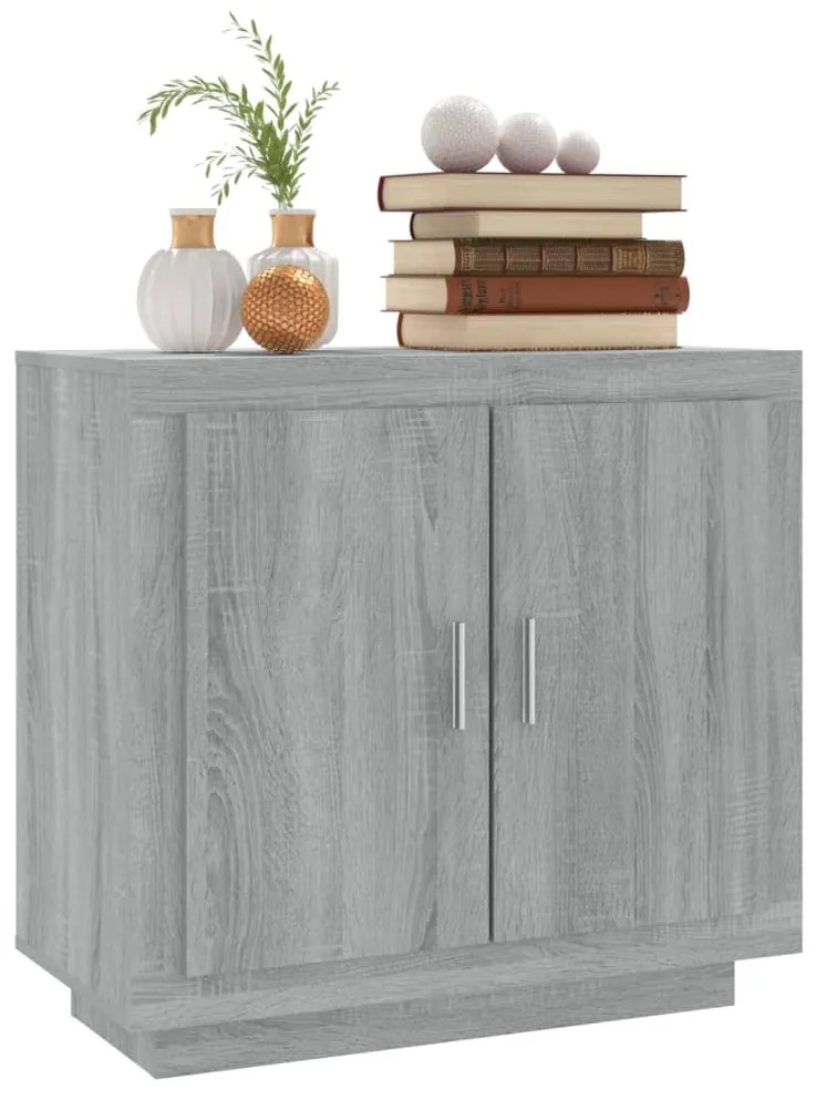 Credenza grigio sonoma 80x40x75 cm in legno multistrato