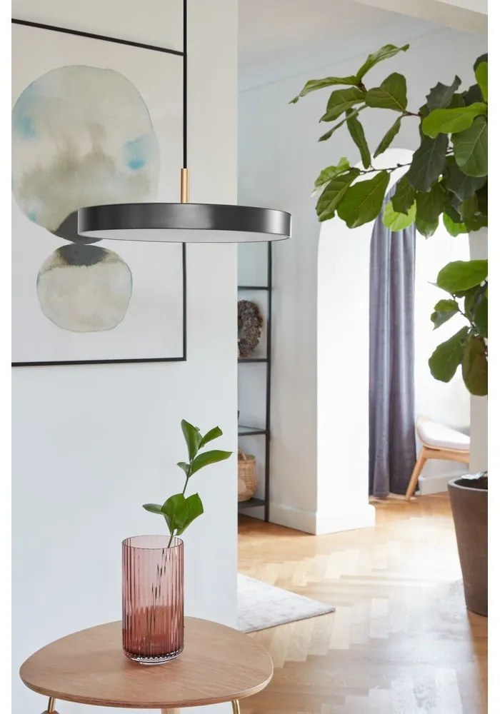 Antracite Apparecchio a sospensione LED con paralume in metallo ø 31 cm Asteria Mini - UMAGE