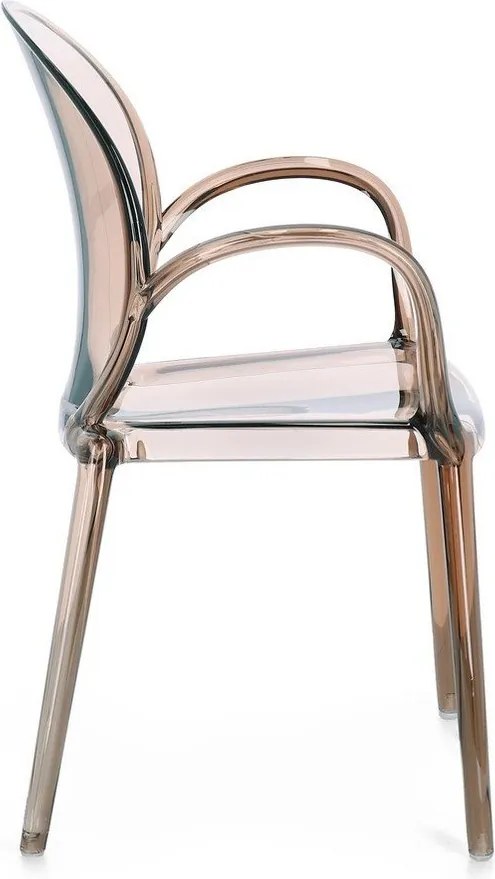 Sedia da esterno marrone chiaro in plastica Camilla – Bizzotto