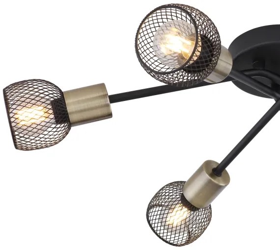 Globo 54028-6S - Lampadario fisso FIASTRA 6xE14/40W/230V