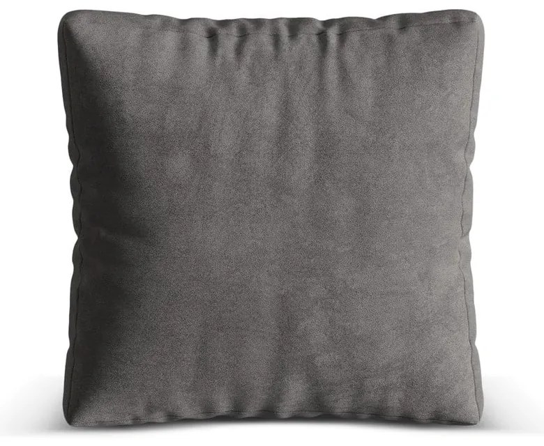 Cuscino per divano componibile grigio con rivestimento in velluto Martina – Micadoni