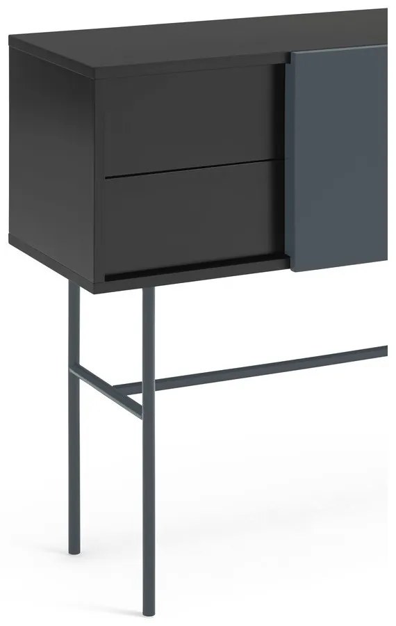 Consolle nero-antracite 35x110 cm Nube - Teulat