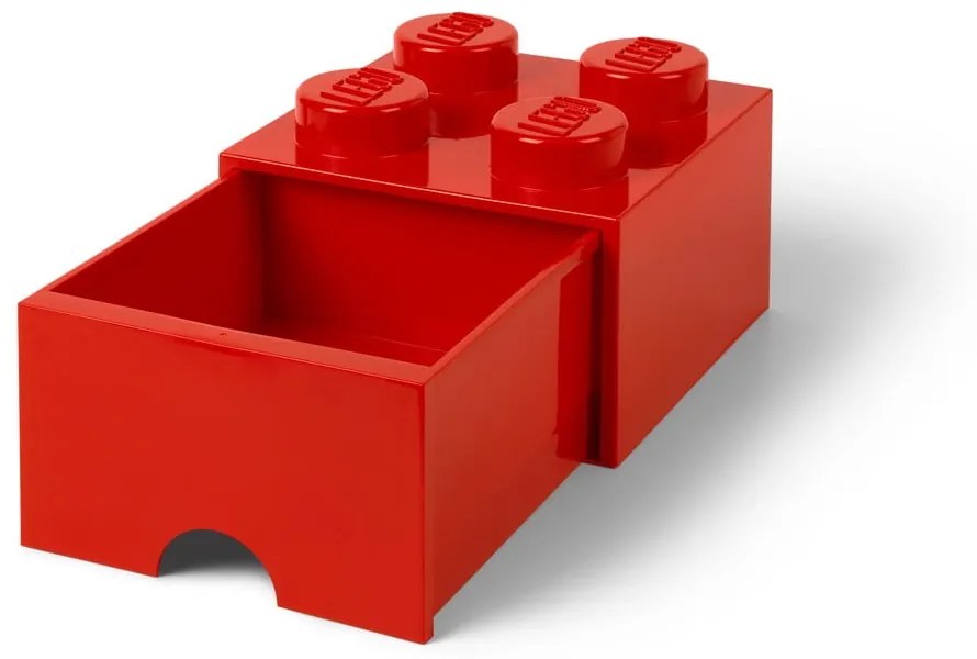 Scatola portaoggetti rossa con cassetto - LEGO®