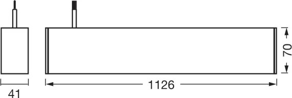 Osram - Lampadario LED dimmerabile a sospensione su cavo OFFICE LINE LED/42W/230V 112,6 cm bianco