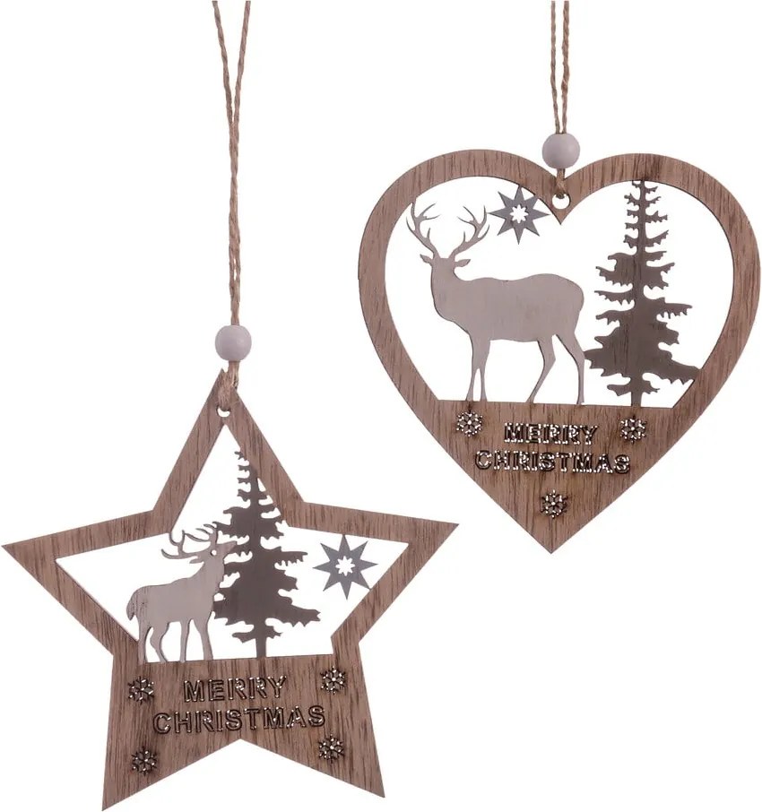 Decorazioni natalizie appese in set da 2 - Casa Selección