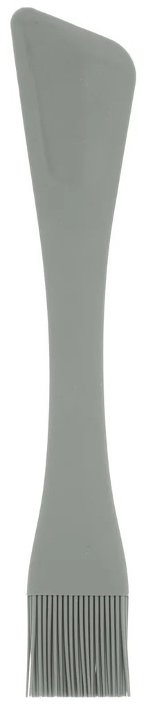 Spatola doppia testa silicone con pennello grigio