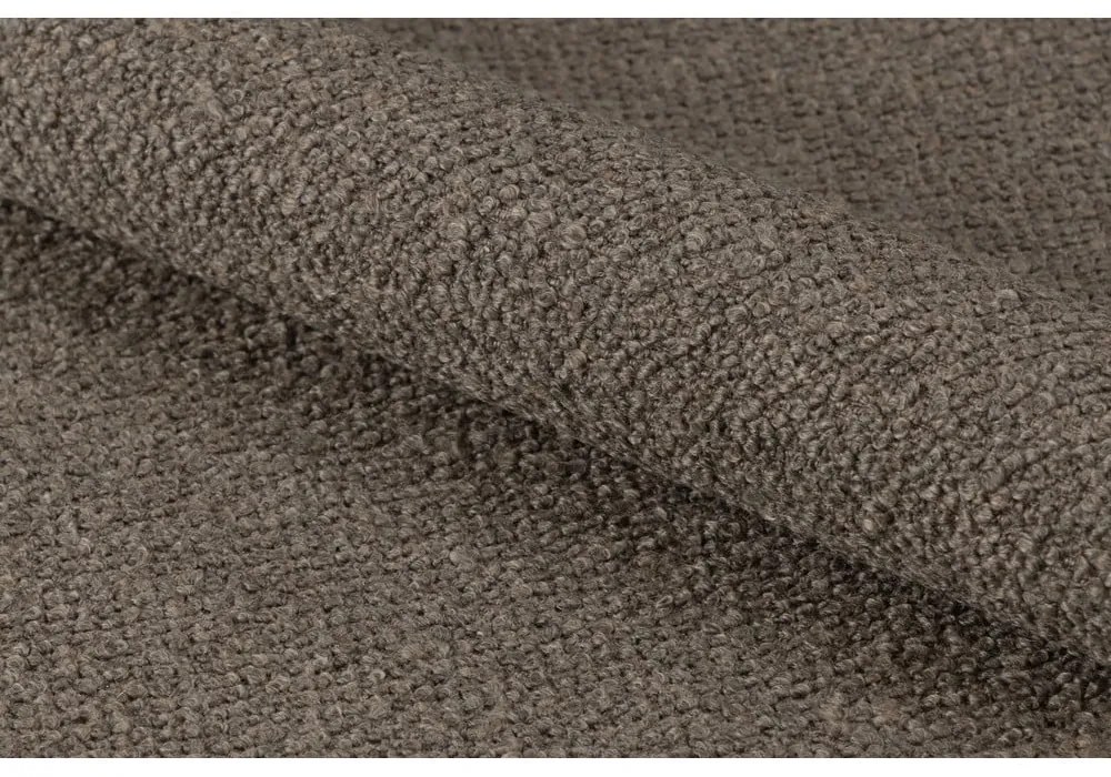 Poltrona relax grigio-marrone in tessuto bouclé London - Actona