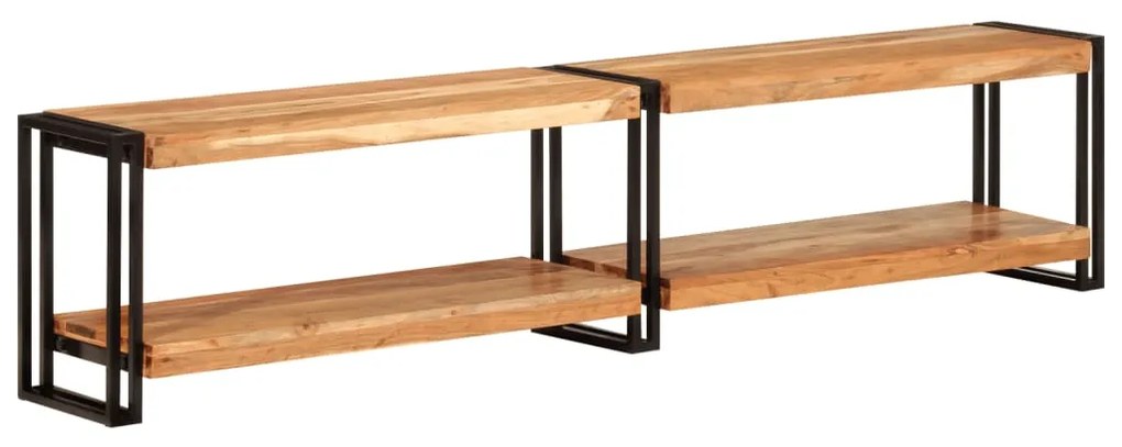 Mobile Porta Tv 180x30x40 Cm İn Legno Massello Di Acacia /