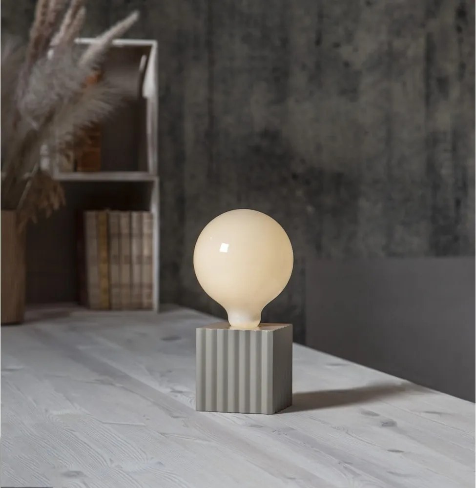 Piede di lampada grigio chiaro 10 cm Box - Star Trading