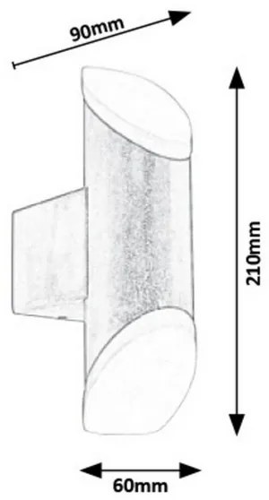Rabalux 8000 - Applique a LED da esterno REYNOSA LED/6W/230V IP44 270lm 3000K