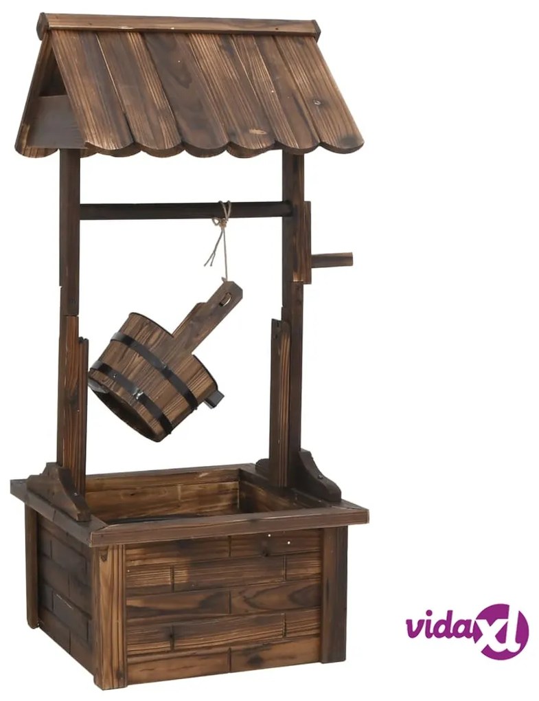 vidaXL Pozzo dei Desideri con Pompa 57x50x112 cm Massello di Abete