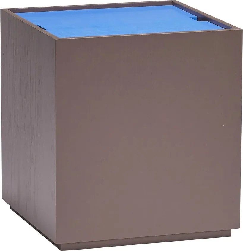 Cassapanca in frassino blu e grigio scuro 40x45 cm Vault - Hübsch
