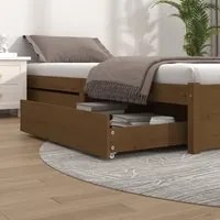 Cassetti per Letto 2 pz in Legno Massello di Pino Miele cod mxl 71212