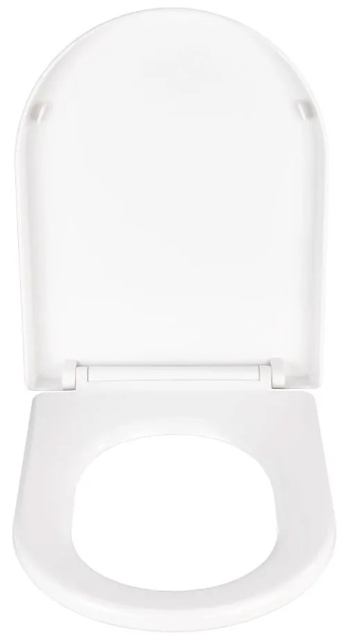 Sedile per wc bianco con chiusura facilitata , 47 x 35,5 cm Calla - Wenko