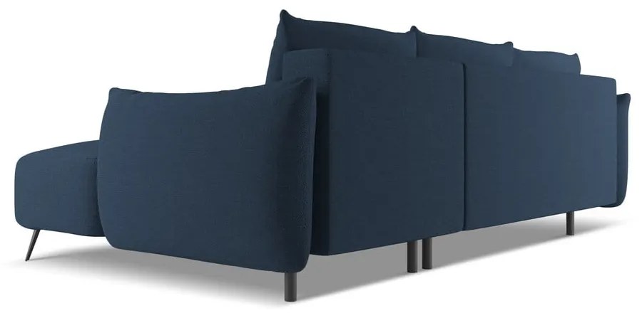 Divano angolare blu (con penisola a destra) Malie – Makamii