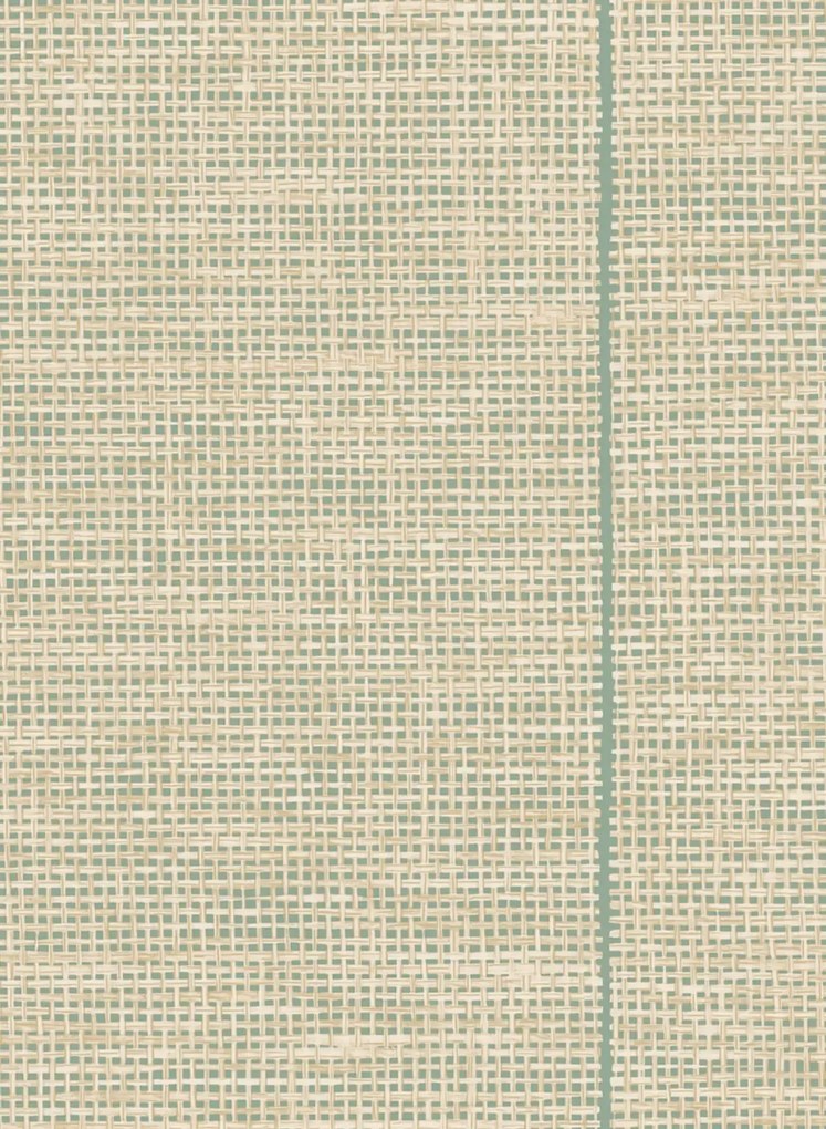 Essentials by Arte International Carta da parati Le Raphia Tisse - Mint