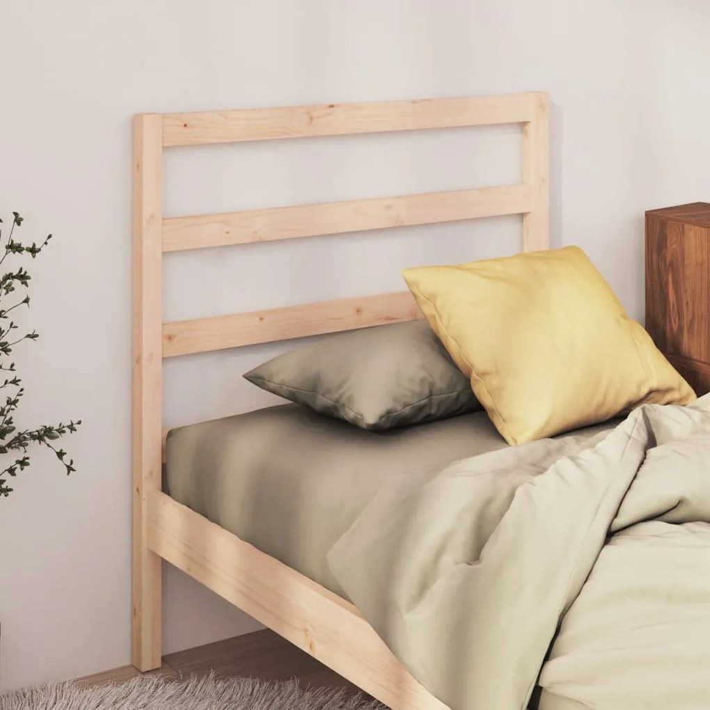 Testiera Per Letto 95x4x100 Cm İn Legno Massello Di Pino /
