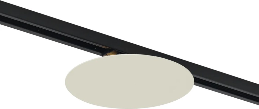 Plafoniera moderna beige per sistema di illuminazione a binario monofase a 2 luci - Iconic Pulley