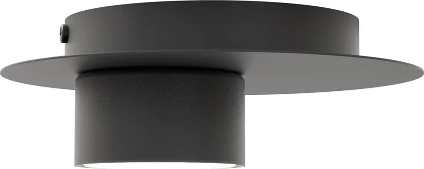 Lampada da soffitto in acciaio BOLX 1 GX53 nera da interno