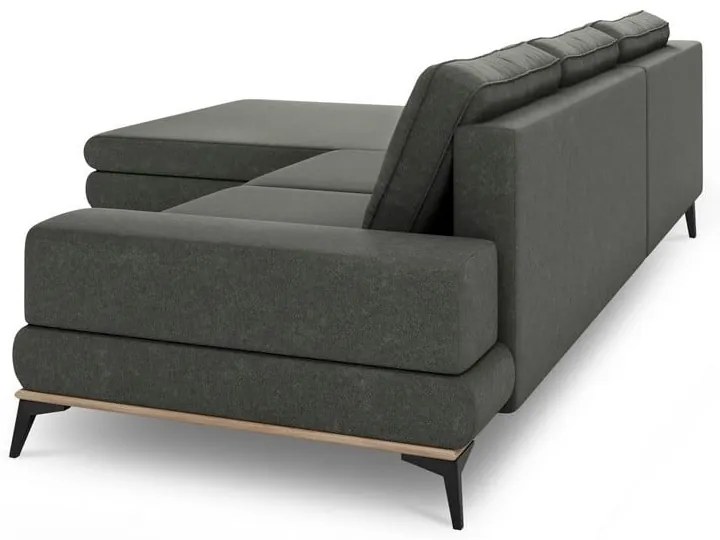 Divano letto angolare grigio scuro, angolo sinistro Planet - Windsor &amp; Co Sofas
