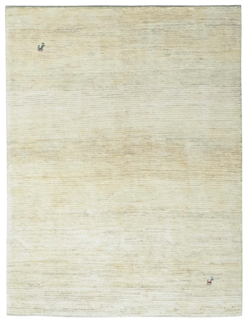 Gabbeh Tappeto 200x150 Beige (Iran) Annodato A Mano