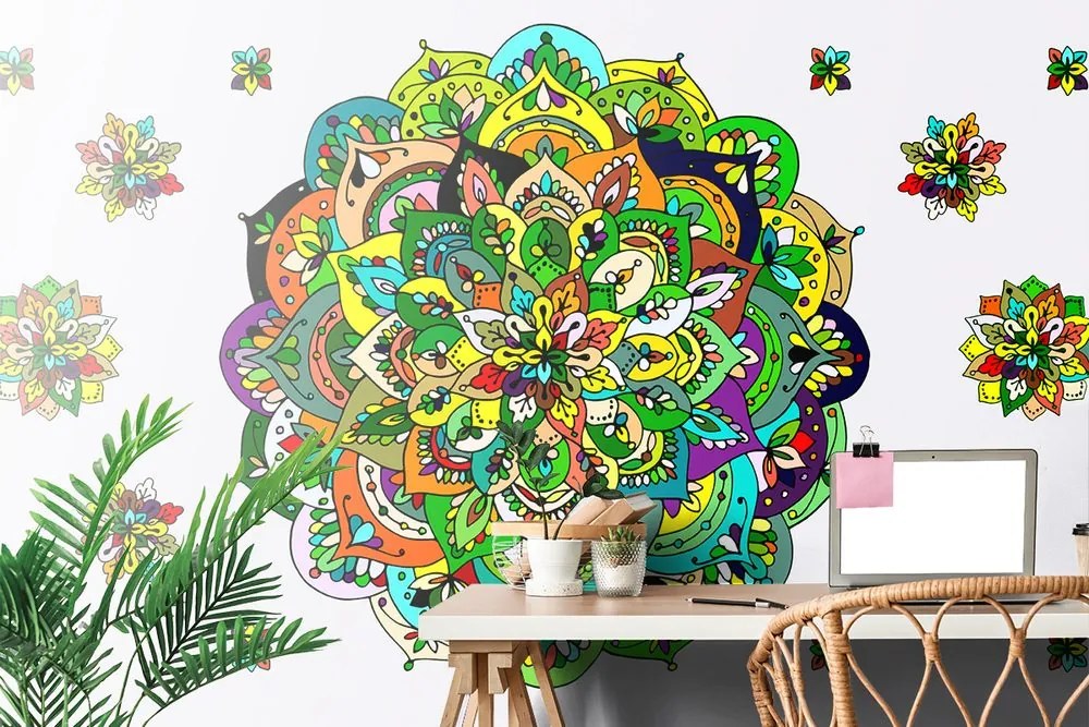 Carta da parati – Mandala verde