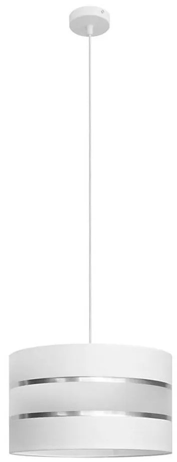 Lampadario a sospensione con filo HELEN 1xE27/15W/230V diametro 35 cm bianco