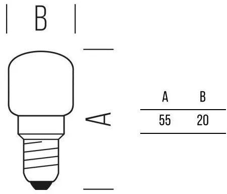 P.Pera Stick 140lm 1.5W E14 CW