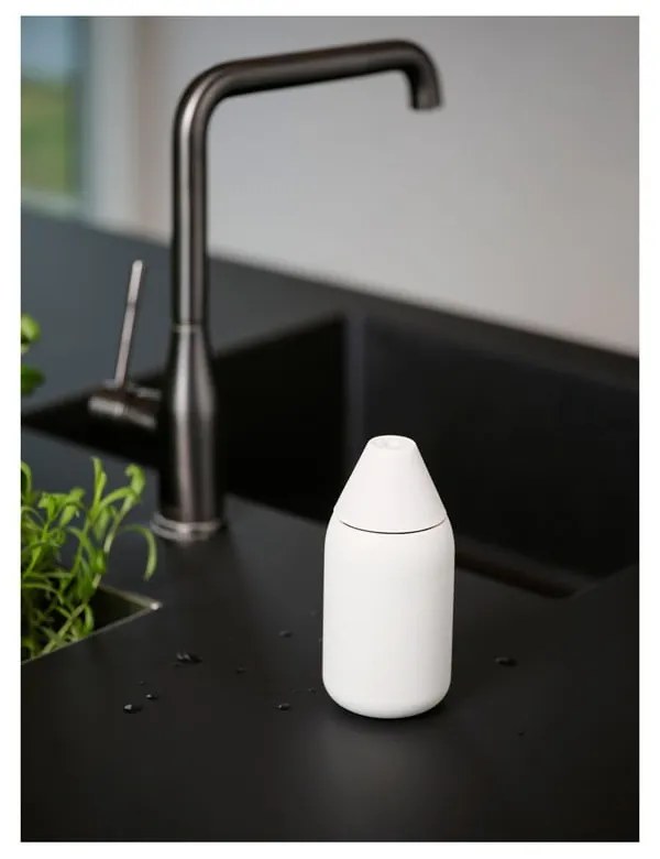 Dispenser per sapone grigio chiaro in silicone 300 ml Singles – Zone