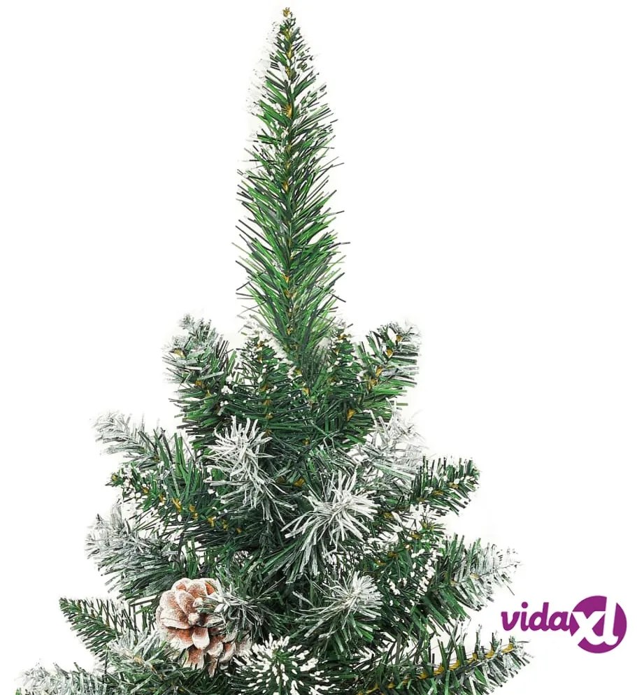 vidaXL Albero di Natale Artificiale Sottile con Base 120 cm PVC
