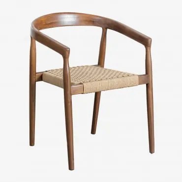 Sedia Da Pranzo Visby Design In Legno Di Teak Legno Di Teak - Sklum