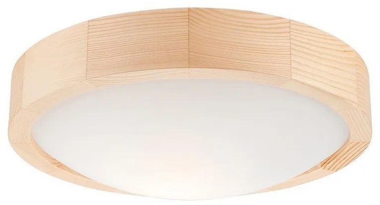 Plafoniera NATURAL SLIM 1xE27/60W/230V ø 27 cm pino