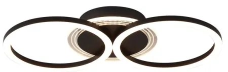 Searchlight 13651BK - plafoniera dimmerabile LED CONTOUR LED/24W/230V 3000K