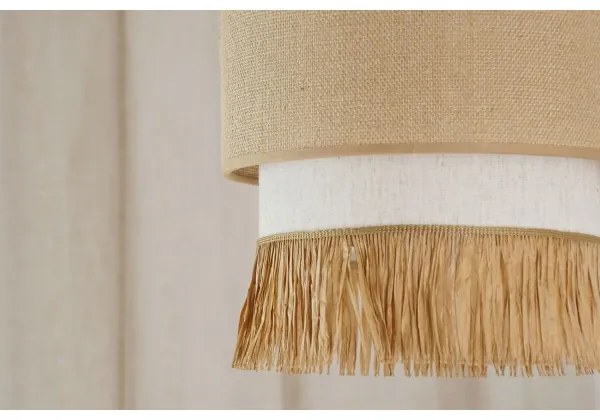 Brilagi - Lampadario a cavo WINNETOU BOHO 1xE27/15W/230V Ø 25 cm marrone/crema