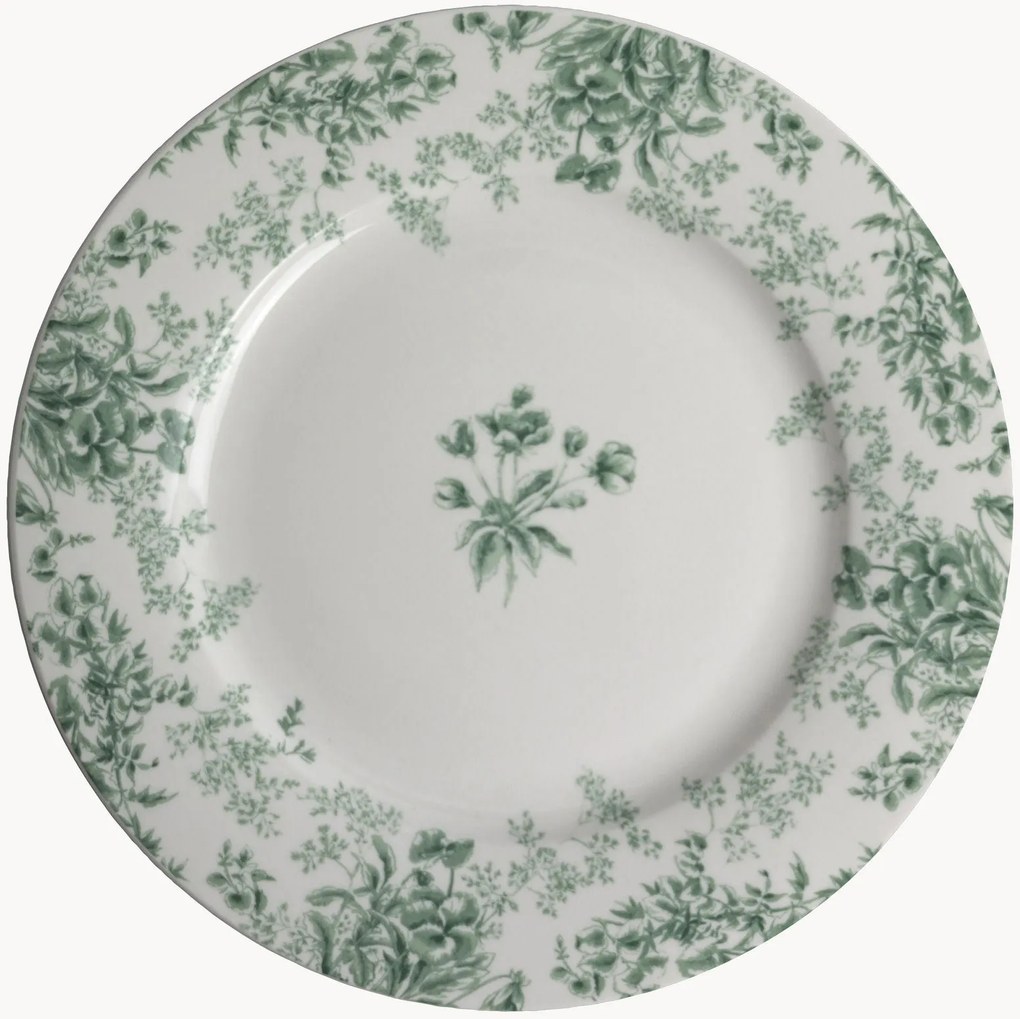 Set di 4 piatti da colazione in porcellana Thurston Bloom