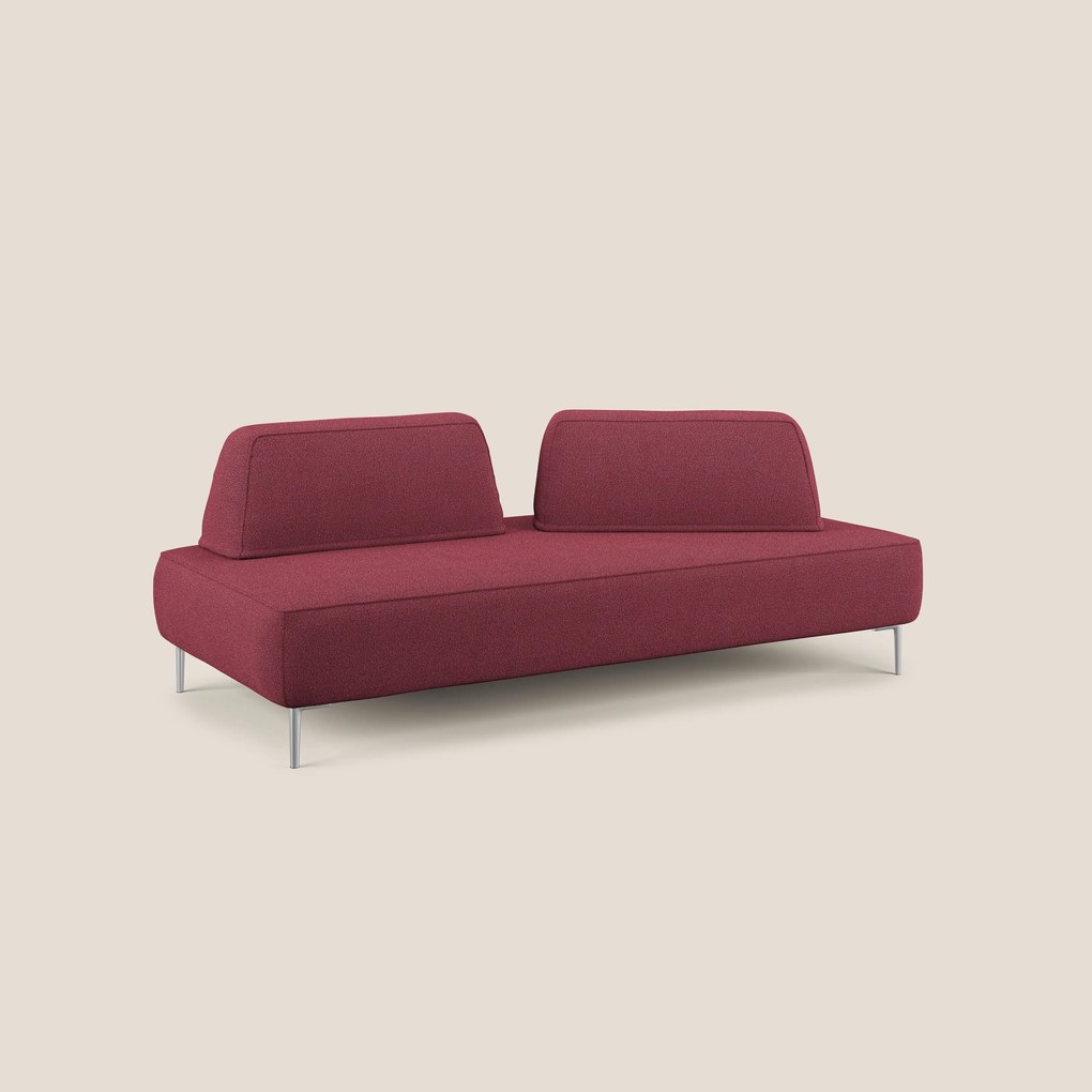 Newton divano modulare con schienali movibili T07 rosso