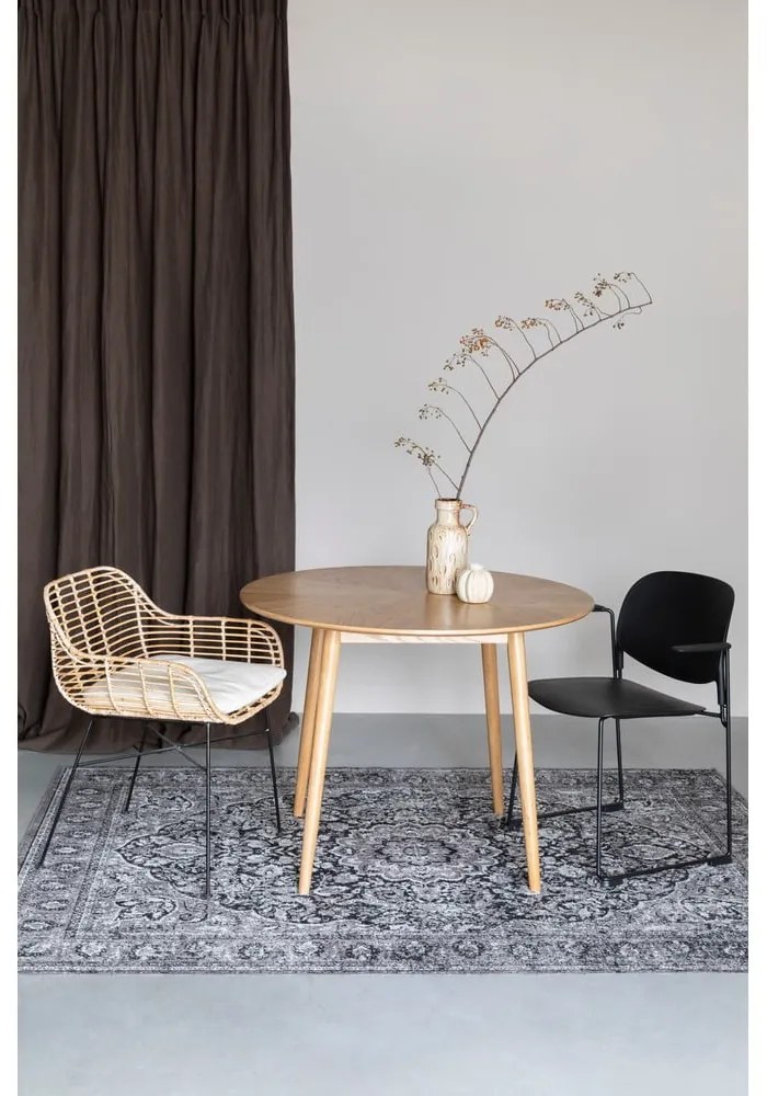 Tavolo da pranzo rotondo con piano in rovere ø 100 cm Fabio - White Label