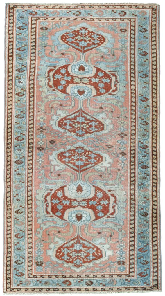Hamedan Tappeto persiano 100 x 190 Rosso (Iran) Annodato A Mano