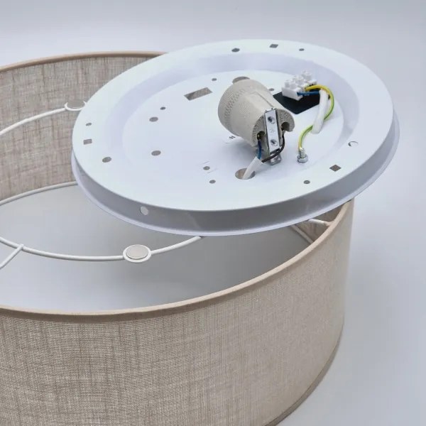 Plafoniera SIRJA 1xE27/60W/230V diametro 35 cm beige