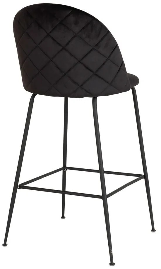 Sgabelli da bar in velluto nero in set di 2 108 cm Lausanne - House Nordic