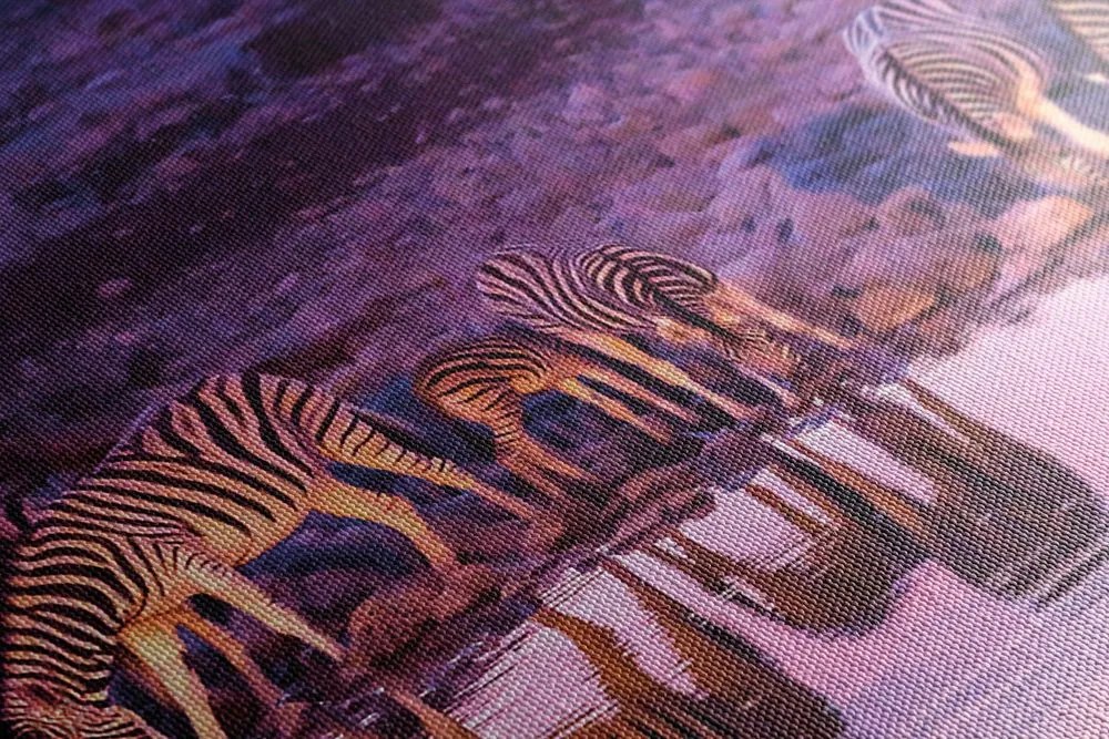 Quadro su tela – Zebre in safari