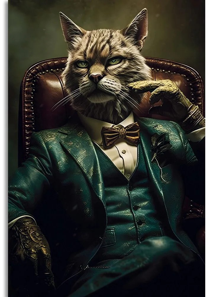 Stampa su tela – Gangster animale gatto