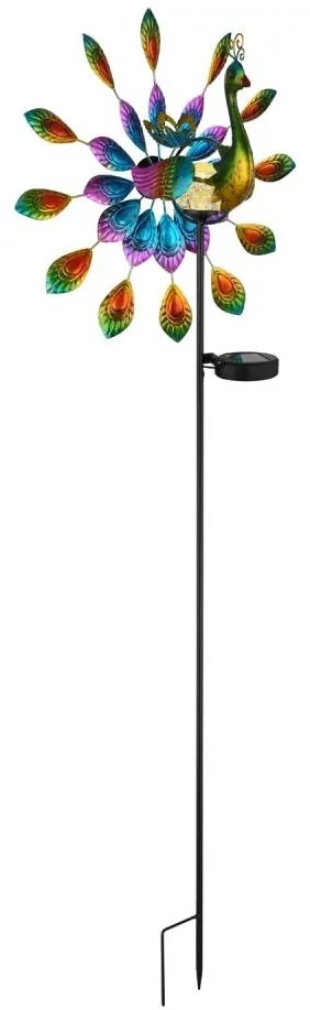 Globo 36017 - Decorazione solare LED/0,06W/3V IP44 pavone