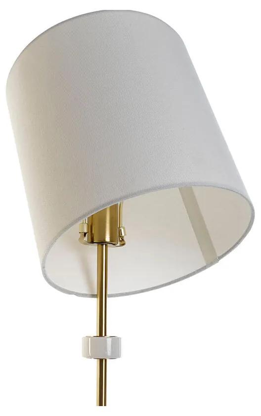 Lampada da tavolo DKD Home Decor Bianco Dorato Metallo Marmo 50 W 220 V 25 x 25 x 81 cm