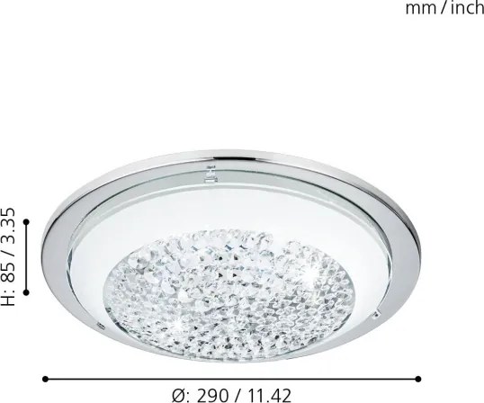 Eglo 95639 - Plafoniera LED ACOLLA 3xLED/3,6W/230V