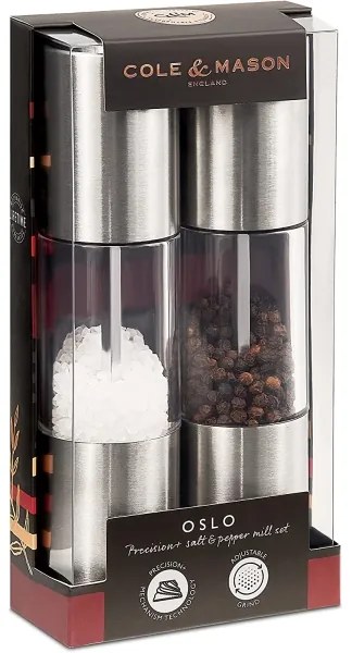 Cole&Mason - Set di macinini per sale e pepe OSLO 2 pezzi 18,5 cm